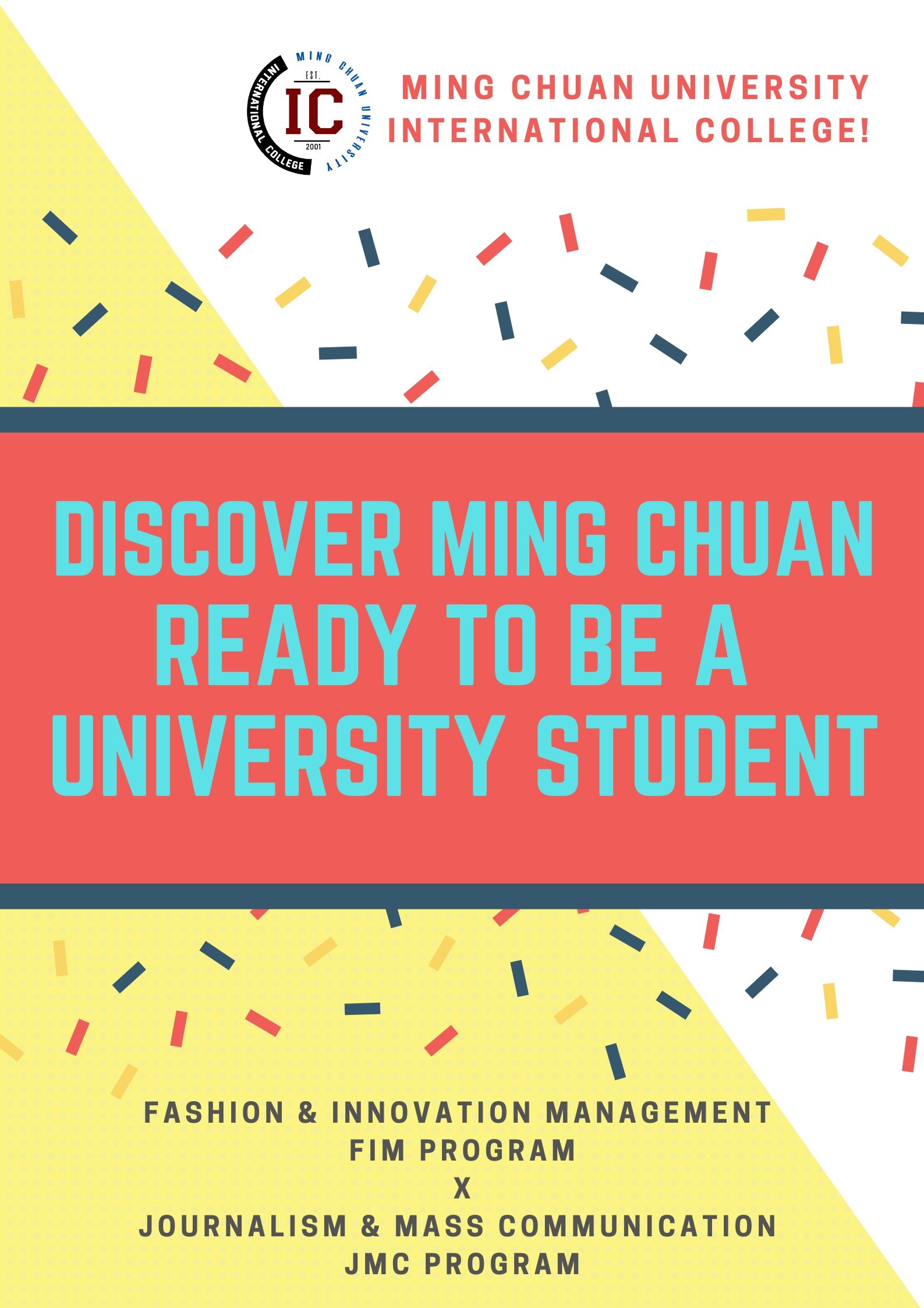 2019 Discover Ming Chuan Ready to be a University Student Journalism